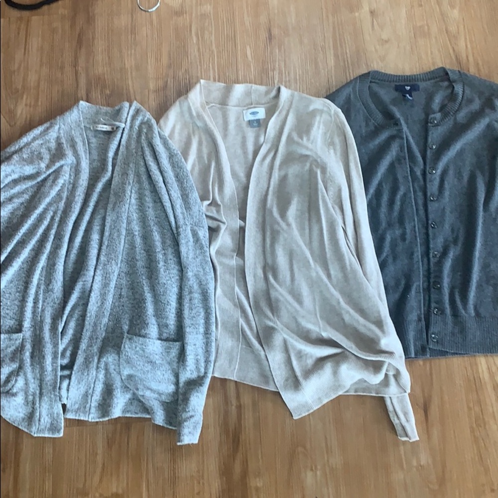 3 cardigans